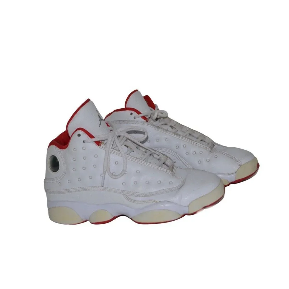 Nike Air Jordan 13 Retro History of‎ Flight White & Red 414574-103 Size 6Y